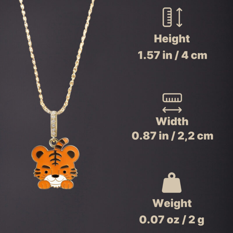 Gold Tiger Pendant - Image 3