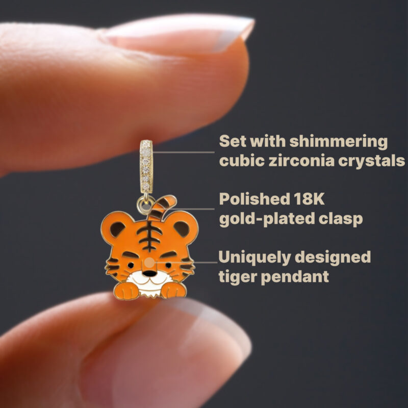 Gold Tiger Pendant - Image 2