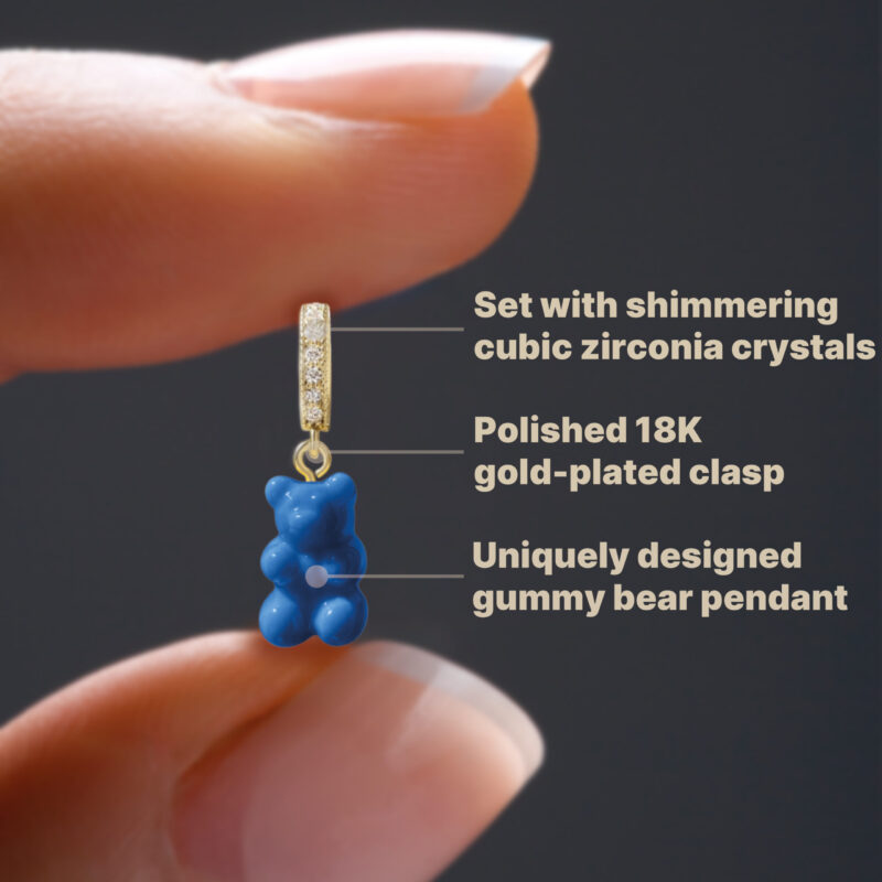 Gold Gummy Bear Pendant - Azure - Image 2