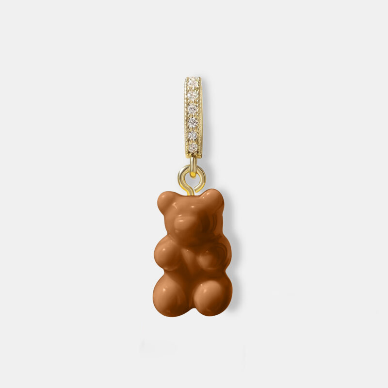 Gold Gummy Bear Pendant - Caramel